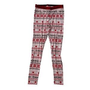 Bebe Women’s Sleepwear Bottom Pink Red SZ M NWOT